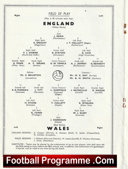 England v Wales 1954 - Schoolboys Game Maine Road Man City - Image 3