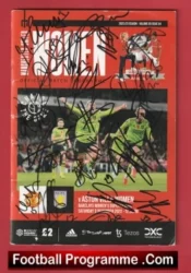 Manchester United Ladies v Aston Villa 2022 Man Utd Women Multi Signed