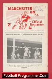 Manchester United v Sheffield United 1961 – Reserves Multi Signed