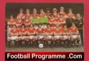 Manchester United Multi Signed Picture 1978 1979 Man Utd Team