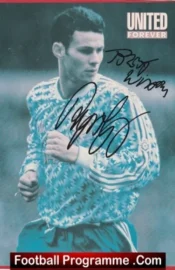 Manchester United Ryan Giggs Signed Magazine Picture Man Utd