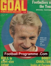 Manchester United Denis Law – Autographed Signed Picture 1970’s