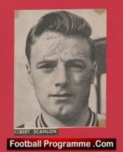Manchester United Albert Scanlon Autographed Signed Picture 1960s