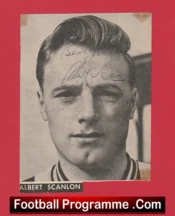 Manchester United Albert Scanlon Autographed Signed Picture 1960s