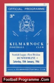 Kilmarnock v Dunfermline Athletic 1966 Alex Ferguson Player