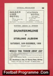 Stirling Albion v Dunfermline Athletic 1966 – Alex Ferguson