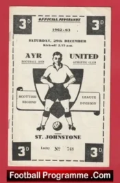 Ayr United v St Johnstone 1962 – Alex Ferguson as Footballer