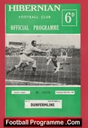 Hibernian Hibs v Dunfermline Athletic 1965 – Alex Ferguson