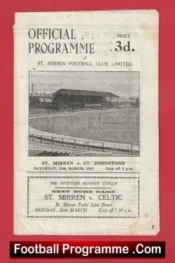 St Mirren v St Johnstone 1962 – Sir Alex Ferguson