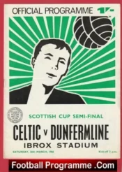 Glasgow Celtic v Dunfermline 1966 Scotland Semi Final Alex Ferguson