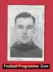 Manchester United Jack Crompton Autograph Signed Picture 1940s