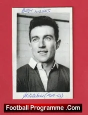 Manchester United John Downie Autograph Signed Picture 1940s