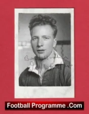 Manchester United Jeff Whitefoot Autograph Signed Picture 1940s