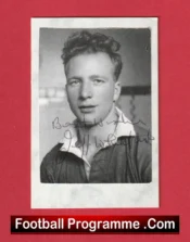 Manchester United Jeff Whitefoot Autograph Signed Picture 1940s