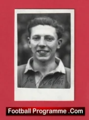 Manchester United Joe Walton Autograph Signed Picture 1940s