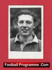 Manchester United Joe Walton Autograph Signed Picture 1940s