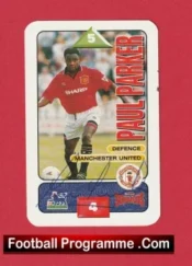 Manchester United Paul Parker Man Utd Signed Football Card Autograph
