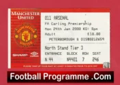 Manchester United v Arsenal 2000 – Match Ticket