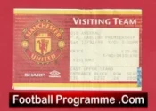 Manchester United v Arsenal 1999 – Treble Season Ticket