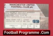 Manchester United v Sheffield Wednesday 1995 – Football Ticket