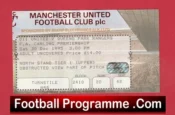 Manchester United v QPR 1995 – Match Ticket