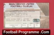 Manchester United v QPR 1995 – Match Ticket