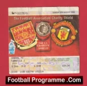 Arsenal v Manchester United 1998 – Charity Shield Ticket Treble Seson