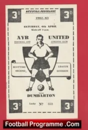 Ayr United v Dumbarton 1963 – Scotland