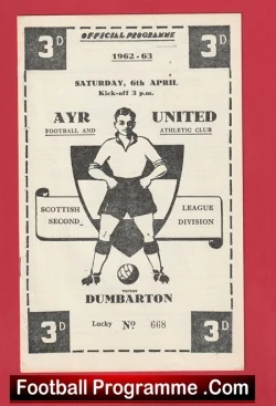 Ayr United v Dumbarton 1963 - Scotland