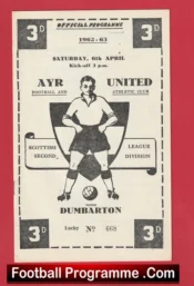 Ayr United v Dumbarton 1963 – Scotland