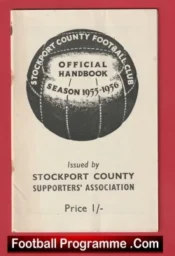 Stockport County Football Club Official Handbook 1955 – 1956