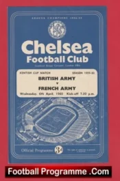 Army v French Army 1960 – at Chelsea France Team