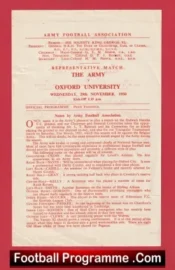 Army v Oxford University 1950 – Army Football 1950s