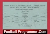 Grays Athletic v Clapton 1943 – Herts Middlesex 1940s