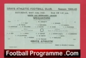 Grays Athletic v Wealdstone 1945 – Herts Middlesex 1940s