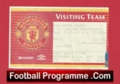 Manchester United v Derby County 1999 – Treble Season Ticket