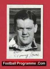 Manchester United Tommy Lowrie Autograph Signed Picture 1940s