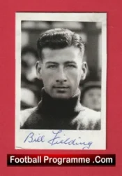 Manchester United Bill Fielding Autograph Signed Picture 1940s