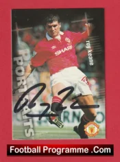 Manchester United Roy Keane Autographed Signed Football Card Man Utd