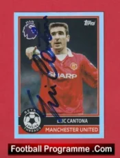 Manchester United Eric Cantona Autographed Signed Football Card Man Utd