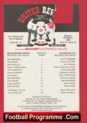 Manchester United v Leicester City 1990 – Reserves Ryan Wilson Giggs