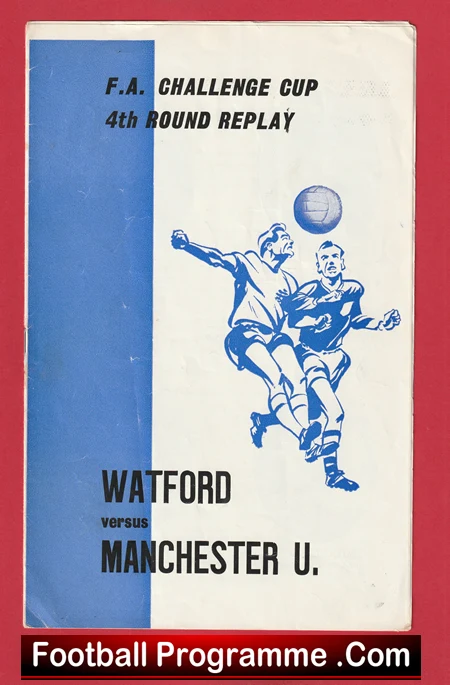 Watford v Manchester United 1969 FA Cup Replay v Man Utd Pirate - Image 2