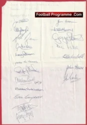 Hibernian Hibs Multi Signed Autographed Team 1979 1980 + George Best