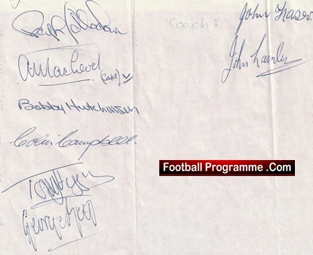 Hibernian Hibs Multi Signed Autographed Team 1979 1980 + George Best - Image 3