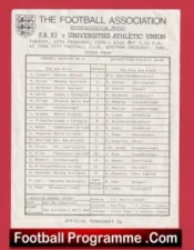 FA X1 v Universities Athletic Union 1976 – Bobby Charlton