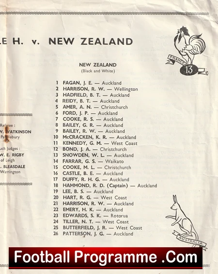 Oldham & Rochdale Rugby v New Zealand 1961 - Image 5
