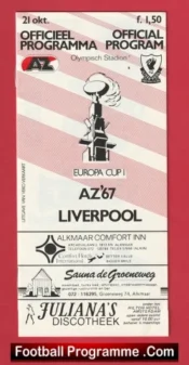 AZ Alkmaar 67 v Liverpool 1981