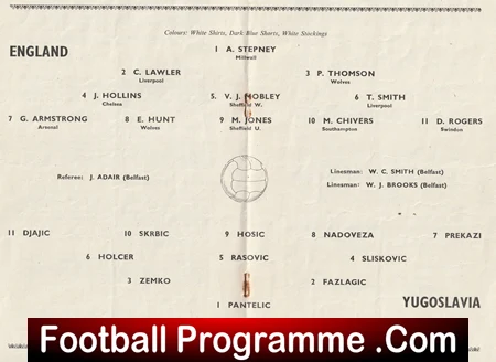 England v Yugoslavia 1965 U23 at Southampton - Image 2
