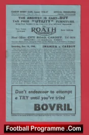 Cardiff Rugby v Swansea 1946 – 1940s Rugby Programmes