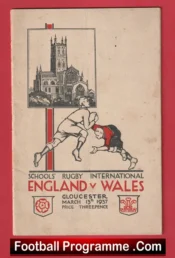 England Rugby v Wales 1937 – 1930s Schoolboys Gloucester